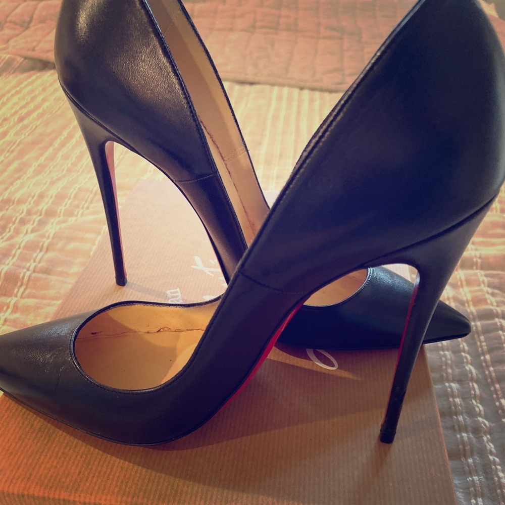 Black Leather Christian Louboutin